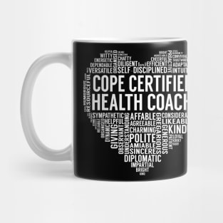 Cope Certified Health Coach Heart Mug